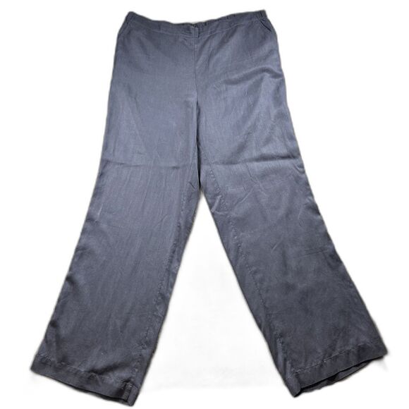 Pure Jill Women Pants Tencel Lyocell Pull On Elastic Waist Pockets XL Tall B159 - Picture 1 of 11